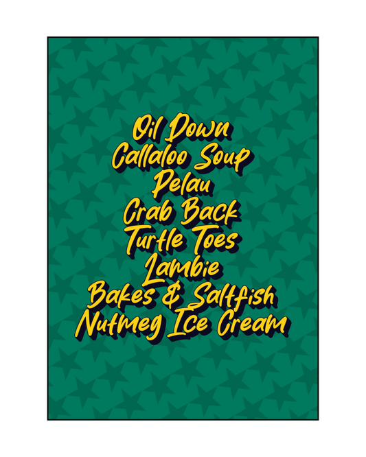 Foods of Grenada Poster Print