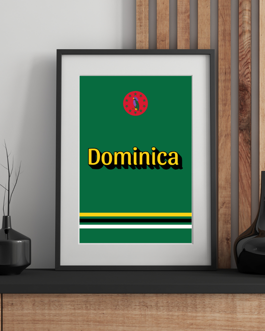 Dominca Word Art Poster Print
