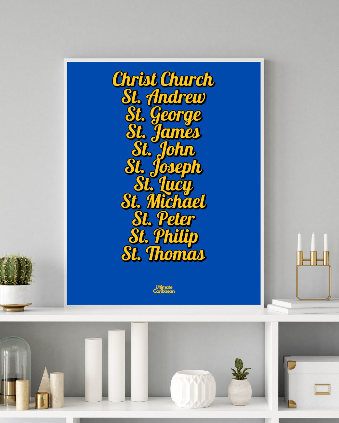 Parishes of Barbados Poster Print
