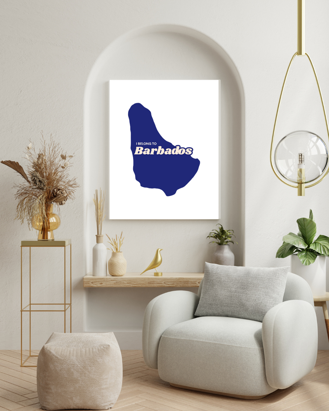 I Belong to Barbados Poster Print