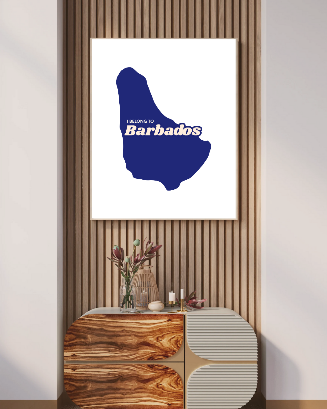 I Belong to Barbados Poster Print