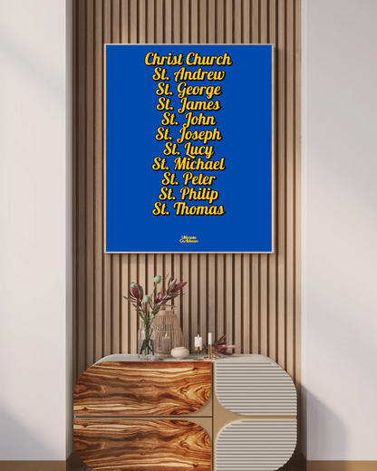 Parishes of Barbados Poster Print