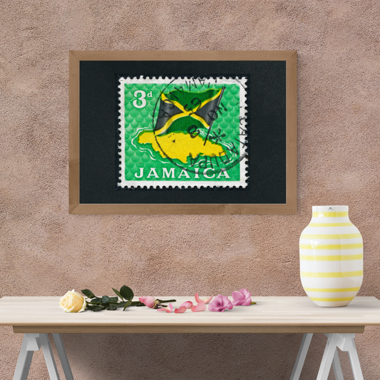 Jamaican Postage Stamp Poster Print