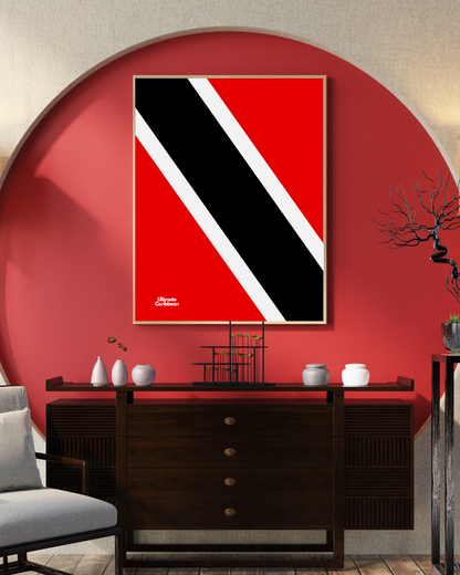 Trinidad & Tobago Flag Poster Print
