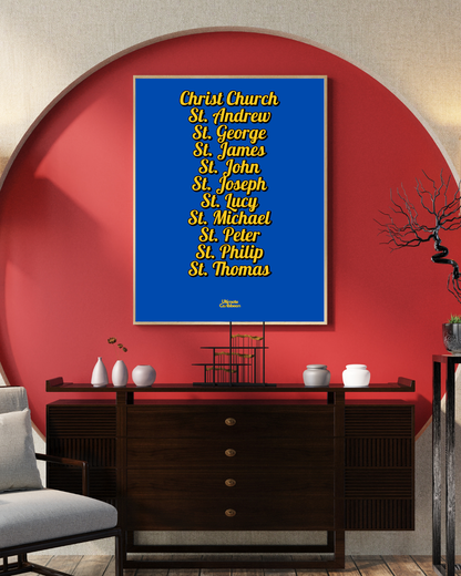 Parishes of Barbados Poster Print