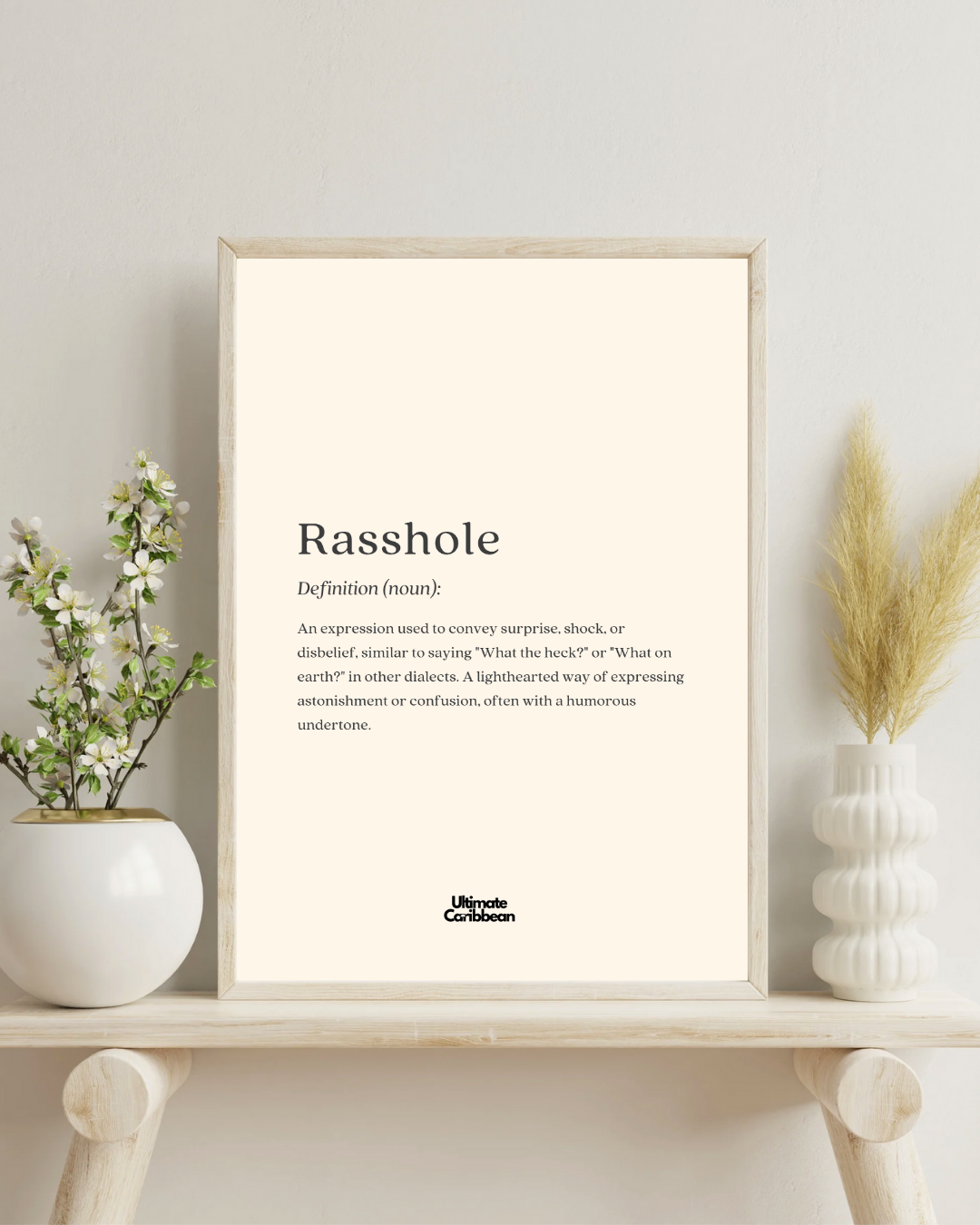 Rasshole Definition Poster Print