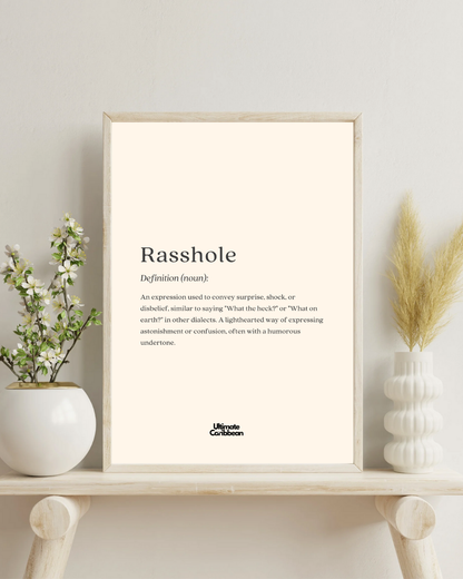 Rasshole Definition Poster Print