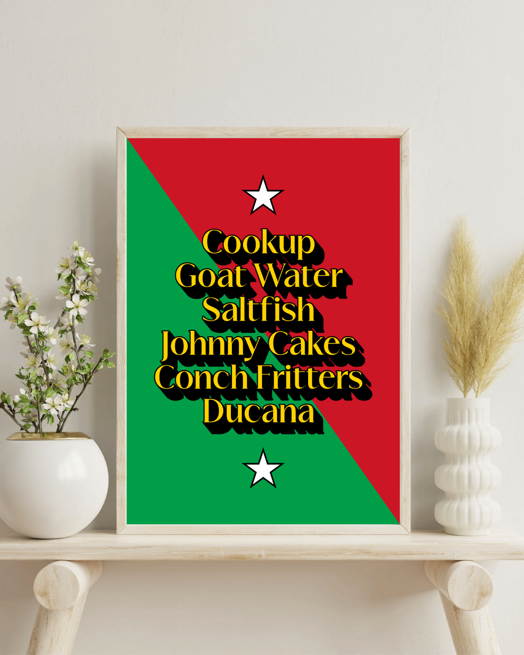 Foods of Saint Kitts and Nevis Poster Print