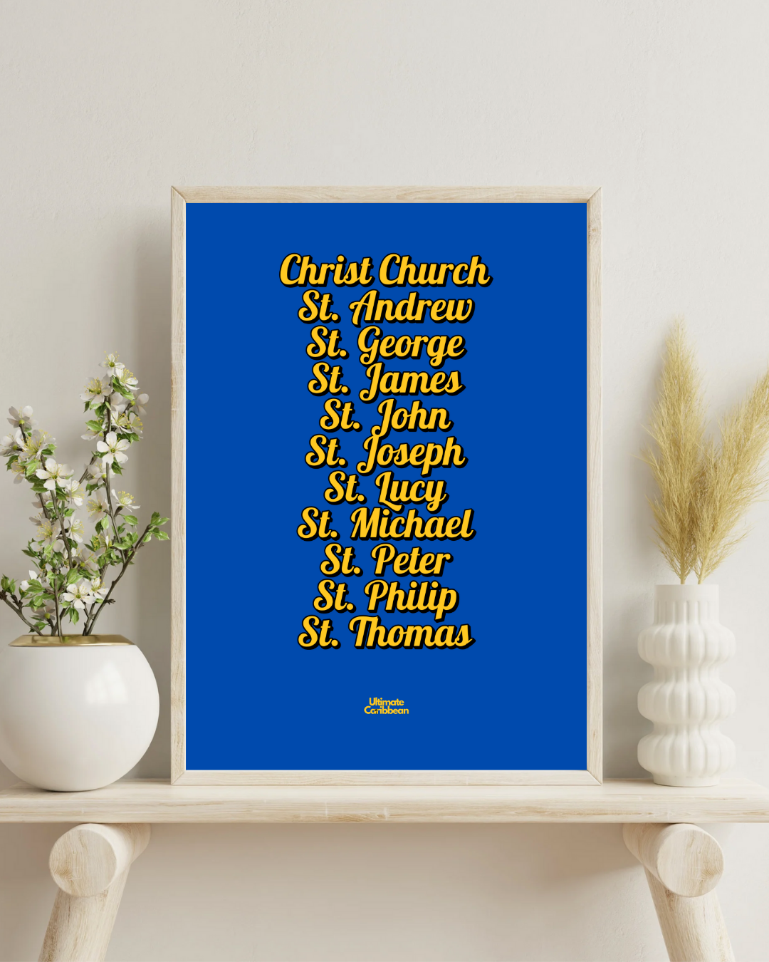 Parishes of Barbados Poster Print
