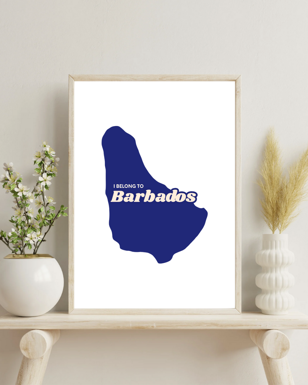I Belong to Barbados Poster Print