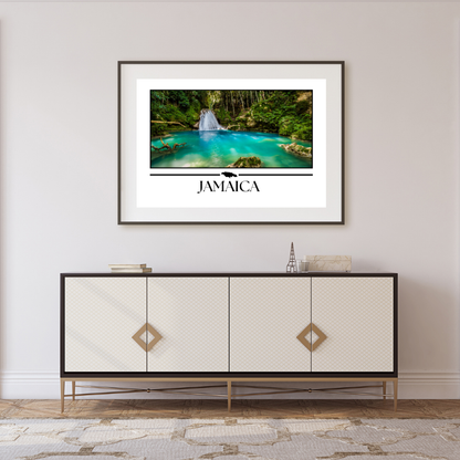 Dunns River Blue Hole Poster Print