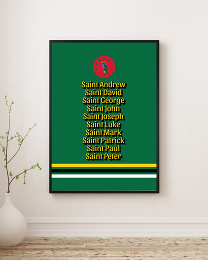 Parishes of Dominca Poster Print