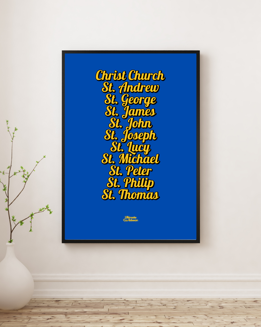 Parishes of Barbados Poster Print