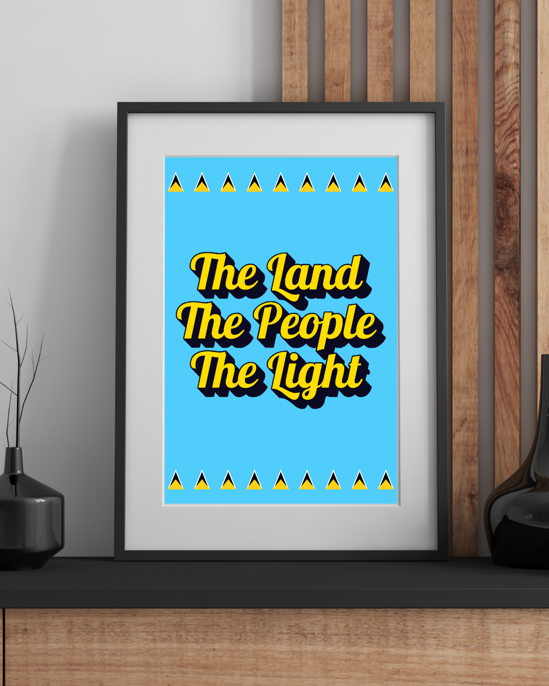 The land The People The Light Saint Lucia Poster Print