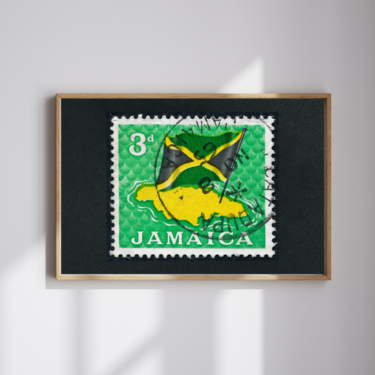 Jamaican Postage Stamp Poster Print