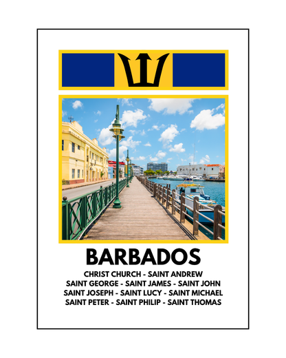 A Window in to Barbados Poster Print