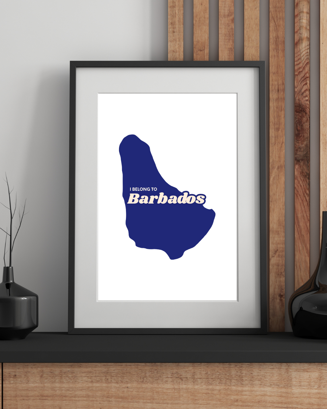 I Belong to Barbados Poster Print