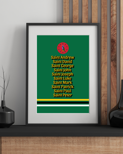 Parishes of Dominca Poster Print