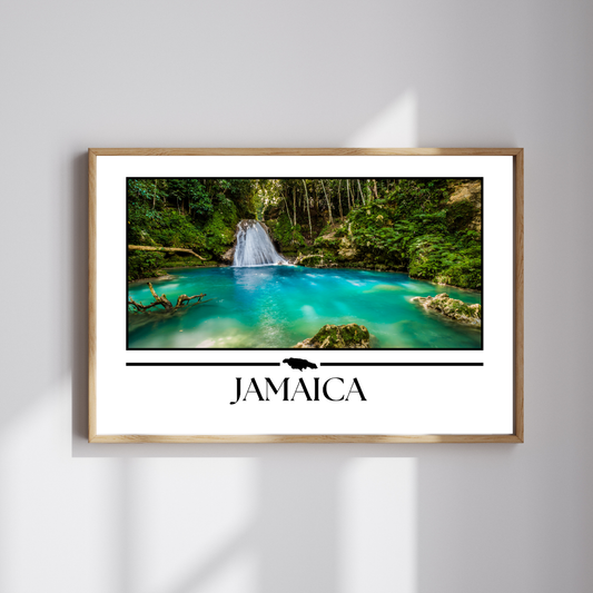 Blue Hole, Ocho Rios, Jamaica Poster Print