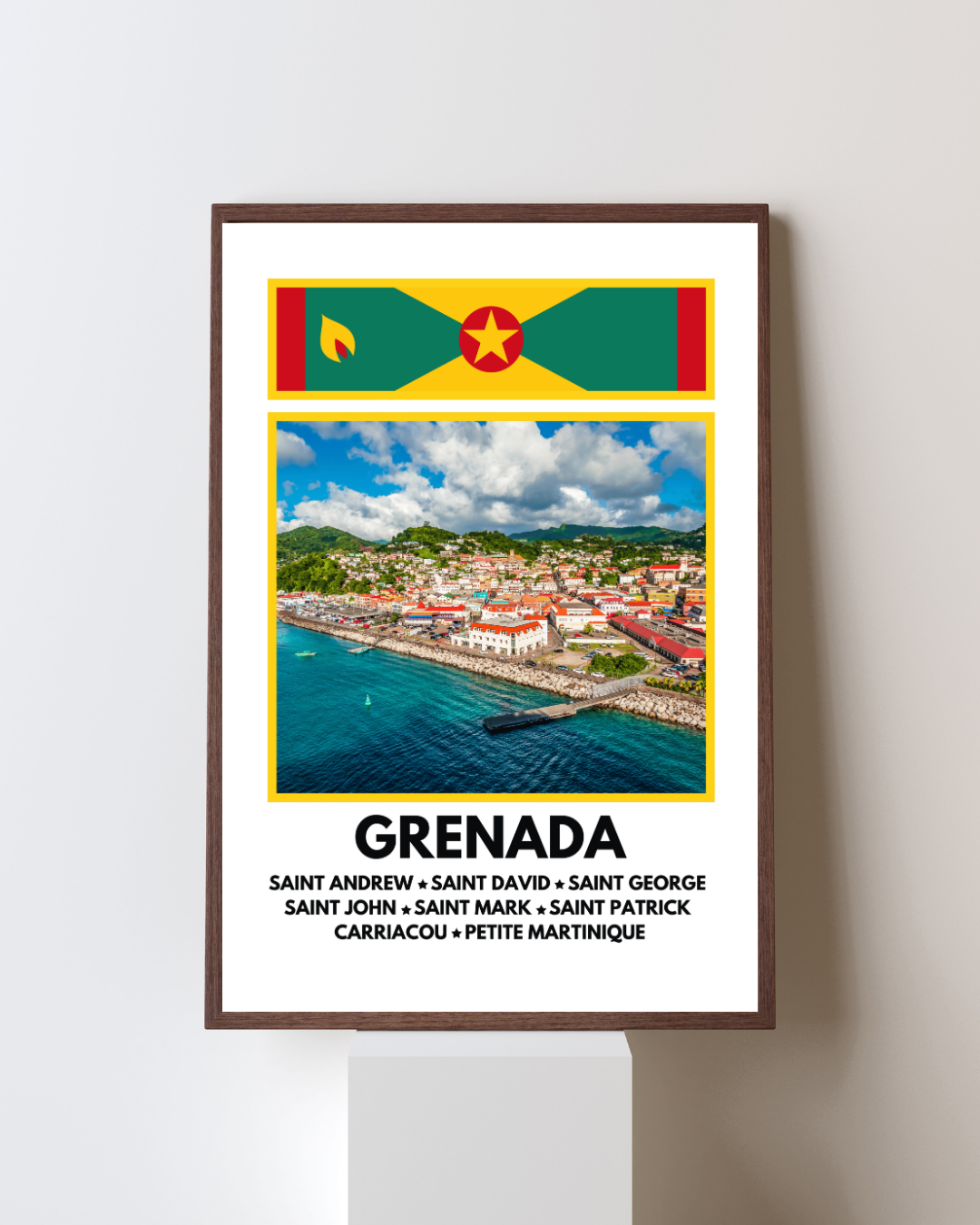 St Georges window into Grenada Poster Print