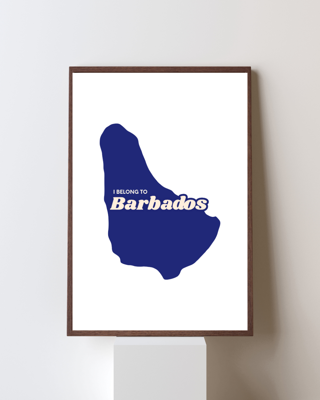 I Belong to Barbados Poster Print