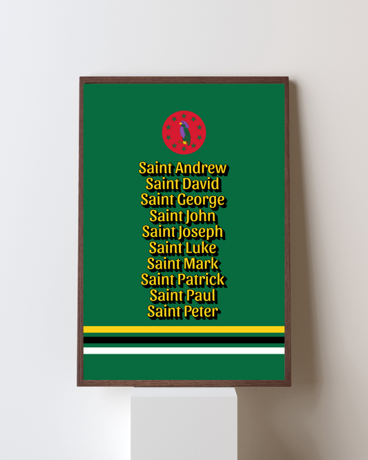 Parishes of Dominca Poster Print