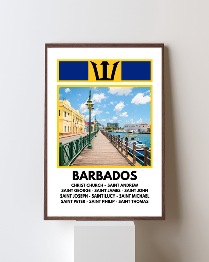 A Window in to Barbados Poster Print