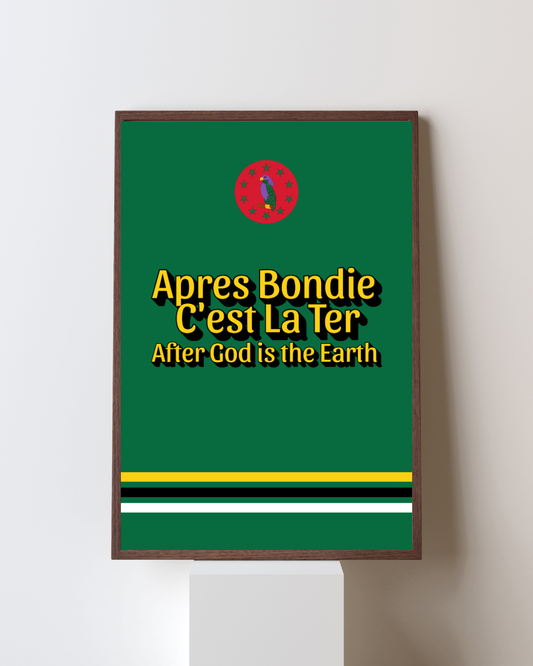 After God is the Earth - Dominica Poster Print