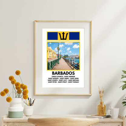 A Window into Barbados Print Poster