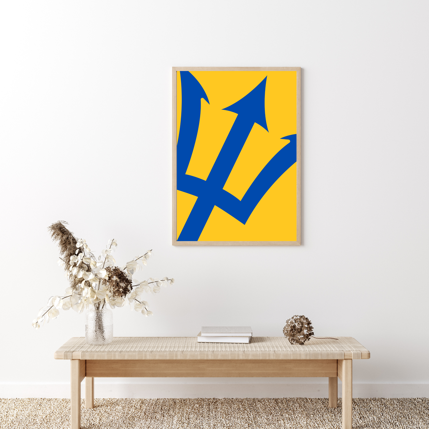 Barbados Blue Trident Poster