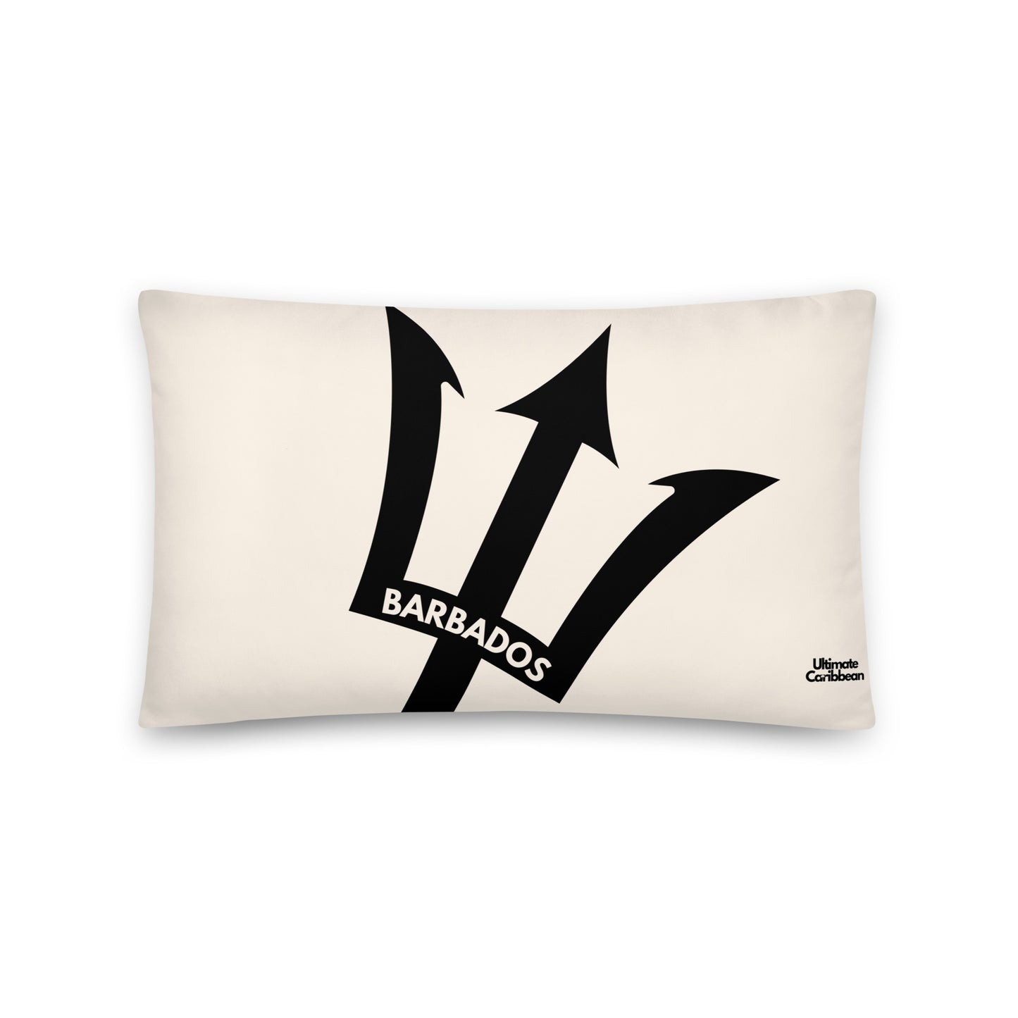 Black & Cream Barbados Trident Pillow