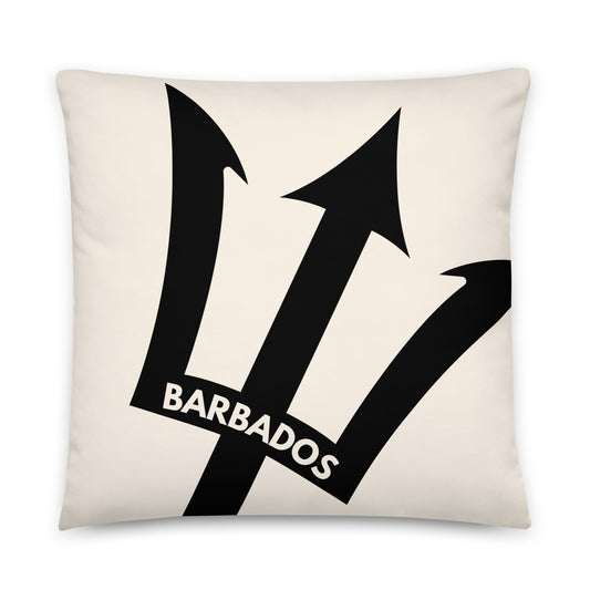 Black & Cream Barbados Trident Pillow