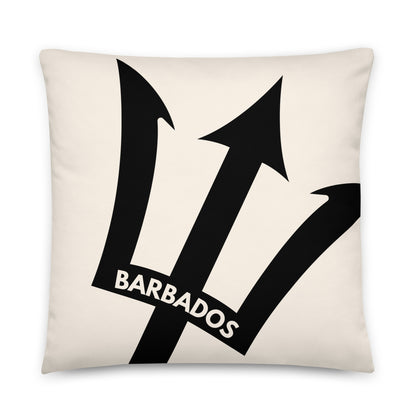 Black & Cream Barbados Trident Pillow