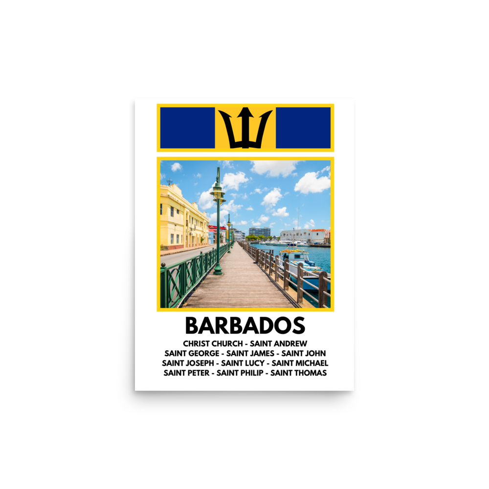 A Window into Barbados Print Poster