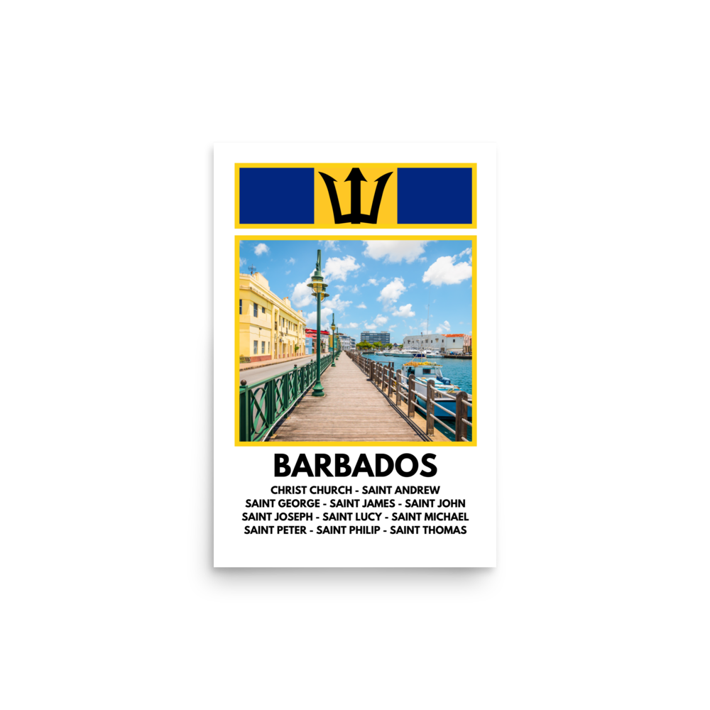 A Window into Barbados Print Poster