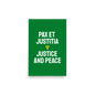 Saint Vincent and the Grenadines Justice and Peace Poster