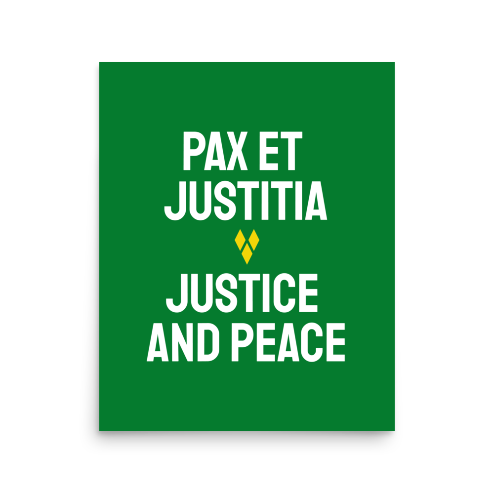 Saint Vincent and the Grenadines Justice and Peace Poster