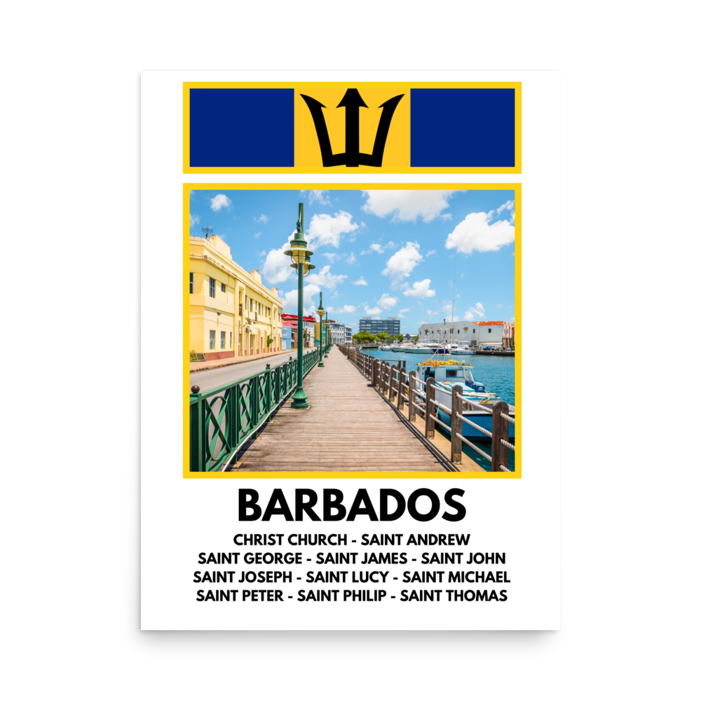 A Window into Barbados Print Poster