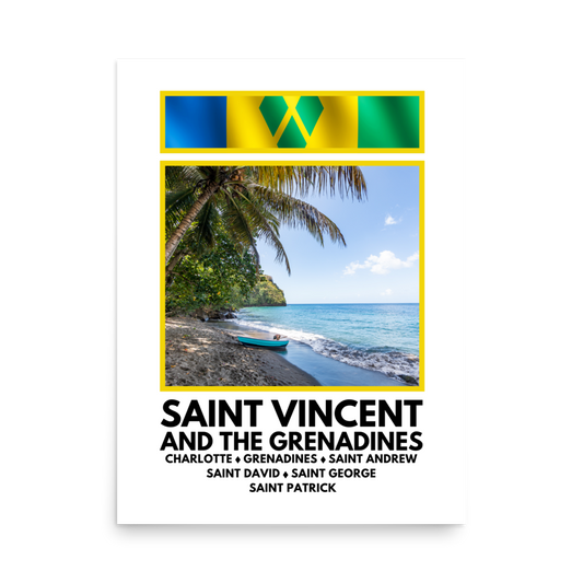 Saint Vincent and The Grenadines Window Poster