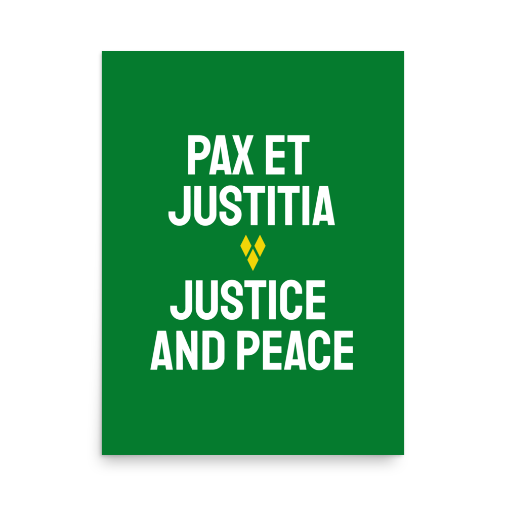 Saint Vincent and the Grenadines Justice and Peace Poster