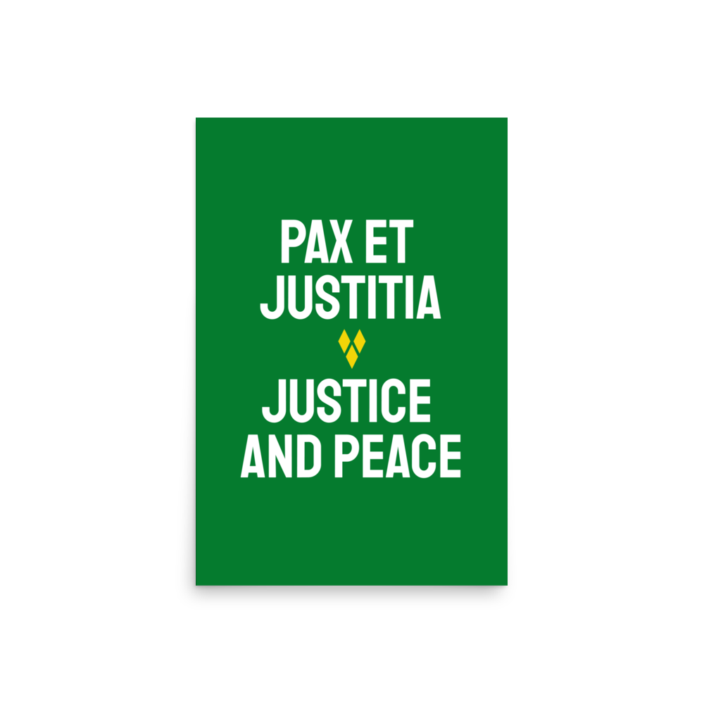 Saint Vincent and the Grenadines Justice and Peace Poster