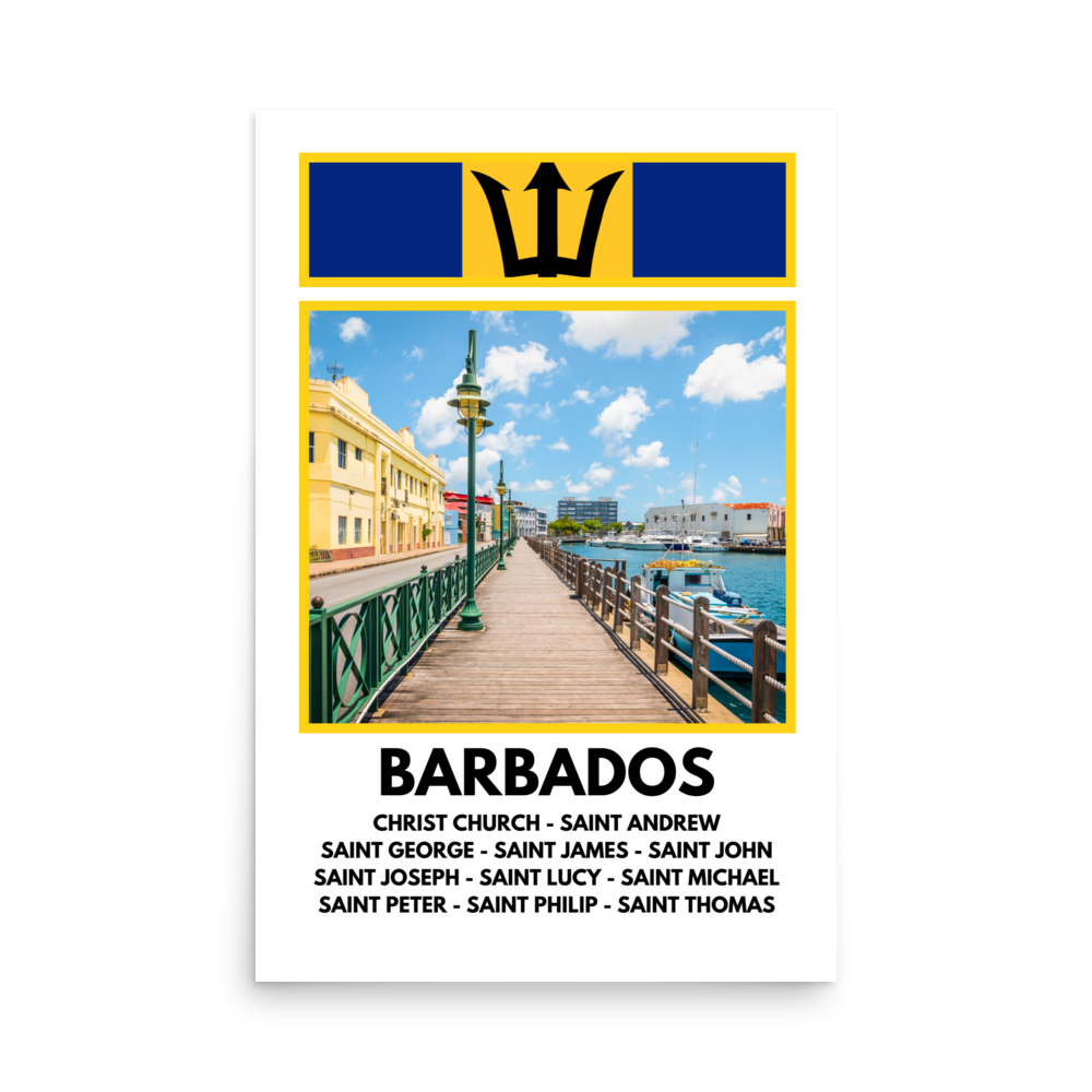 A Window into Barbados Print Poster