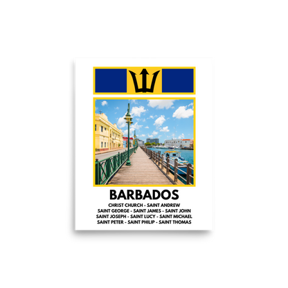 A Window into Barbados Print Poster