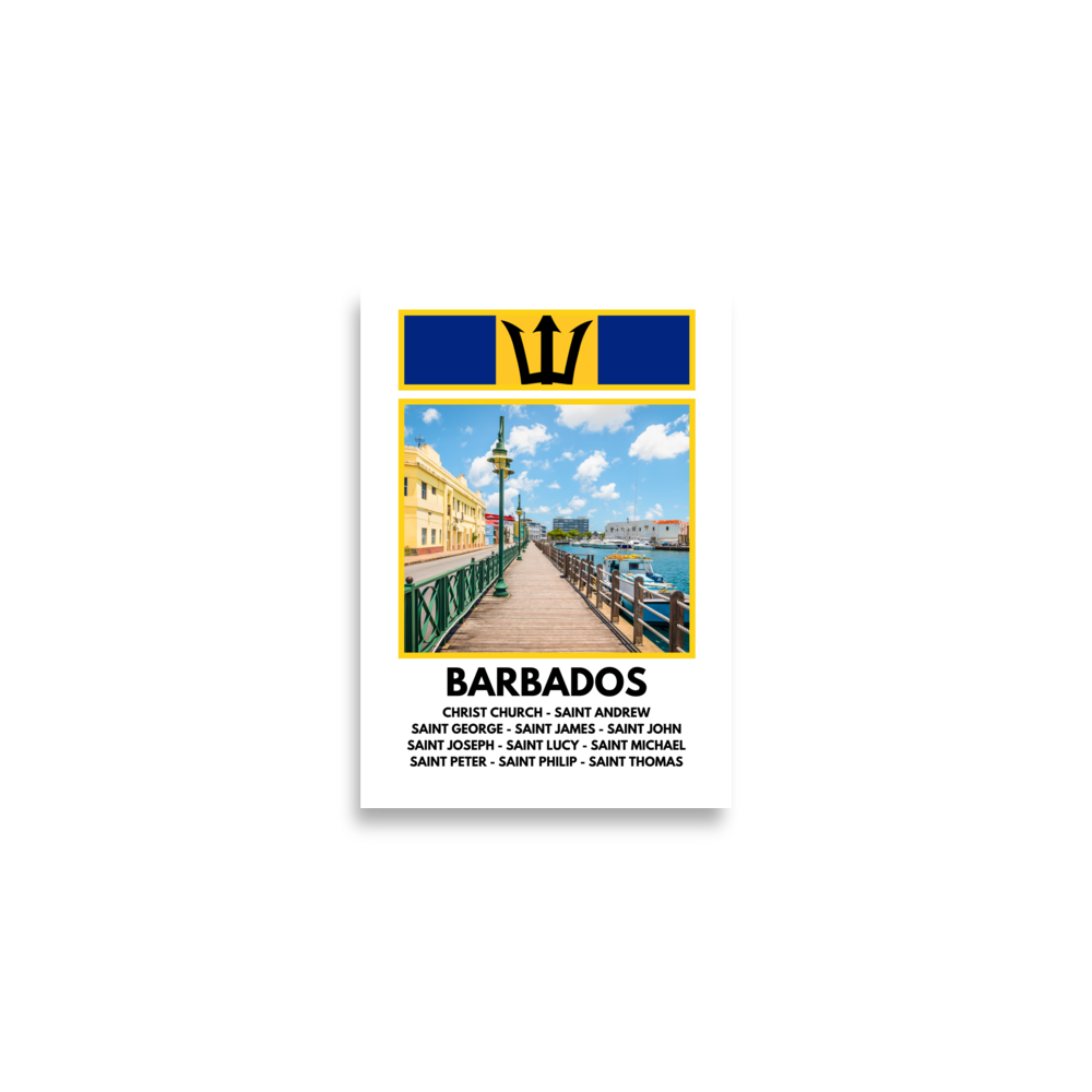 A Window into Barbados Print Poster